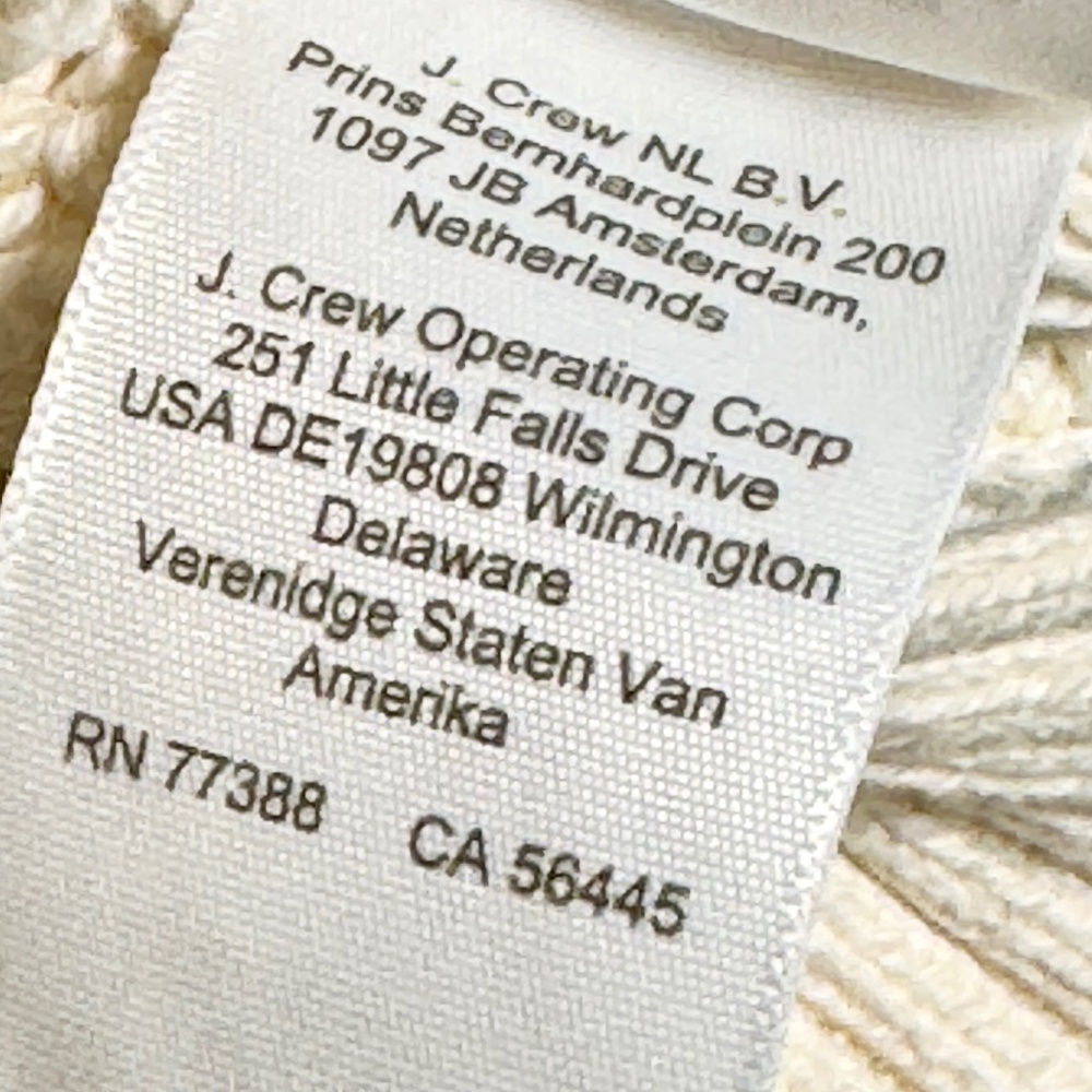 J. Crew Cotton Cable Knit Puff Sleeve Crewneck Sweater Sz L - Picture 5 of 6